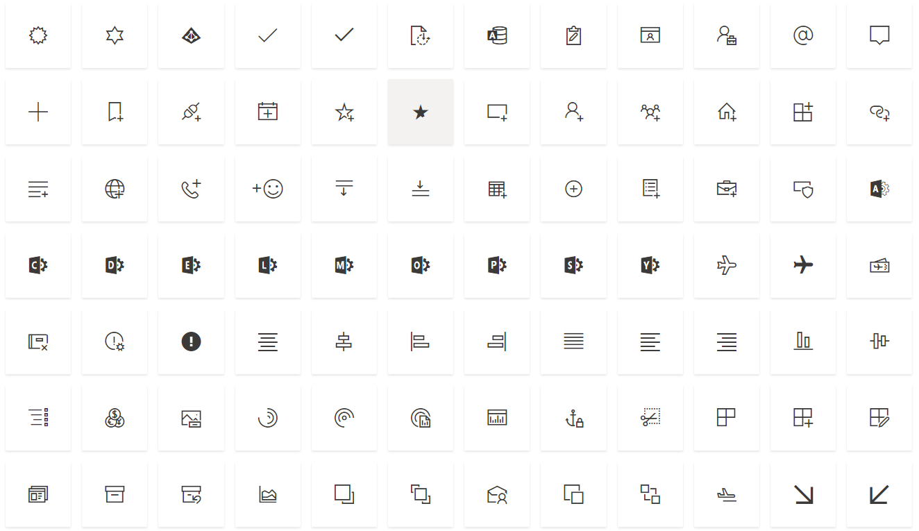 Feature Fluent UI Icons
